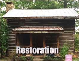 Historic Log Cabin Restoration  Ashburn, Georgia